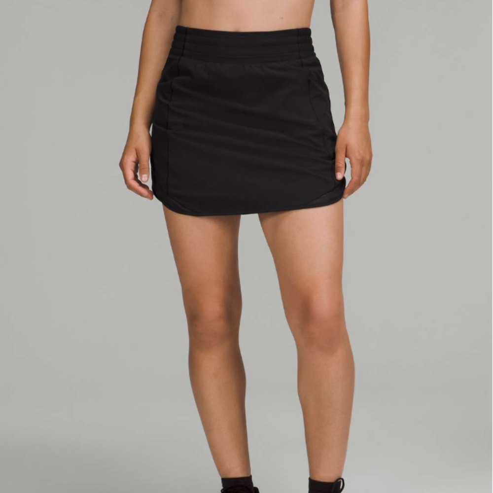 Lululemon Hotty Hot High-Rise Skirt *Long, Black - Sz 12